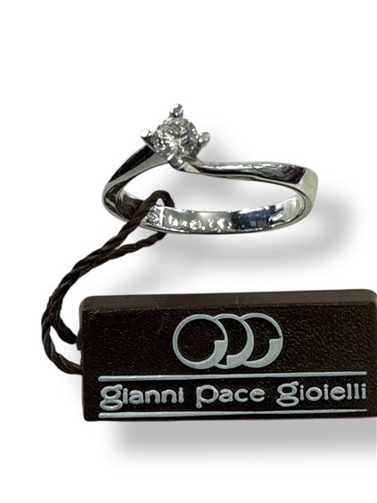 Ring Gianni Pace Woman Gianni Pace in White Gold Diamante 0.15 Ct GPGSL13 - GPGSL13